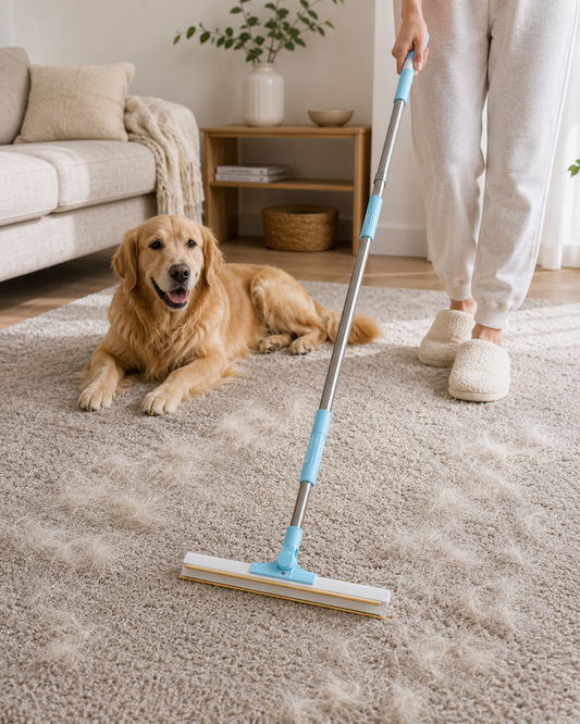 Premium Pet Hair Carpet Rake Kit