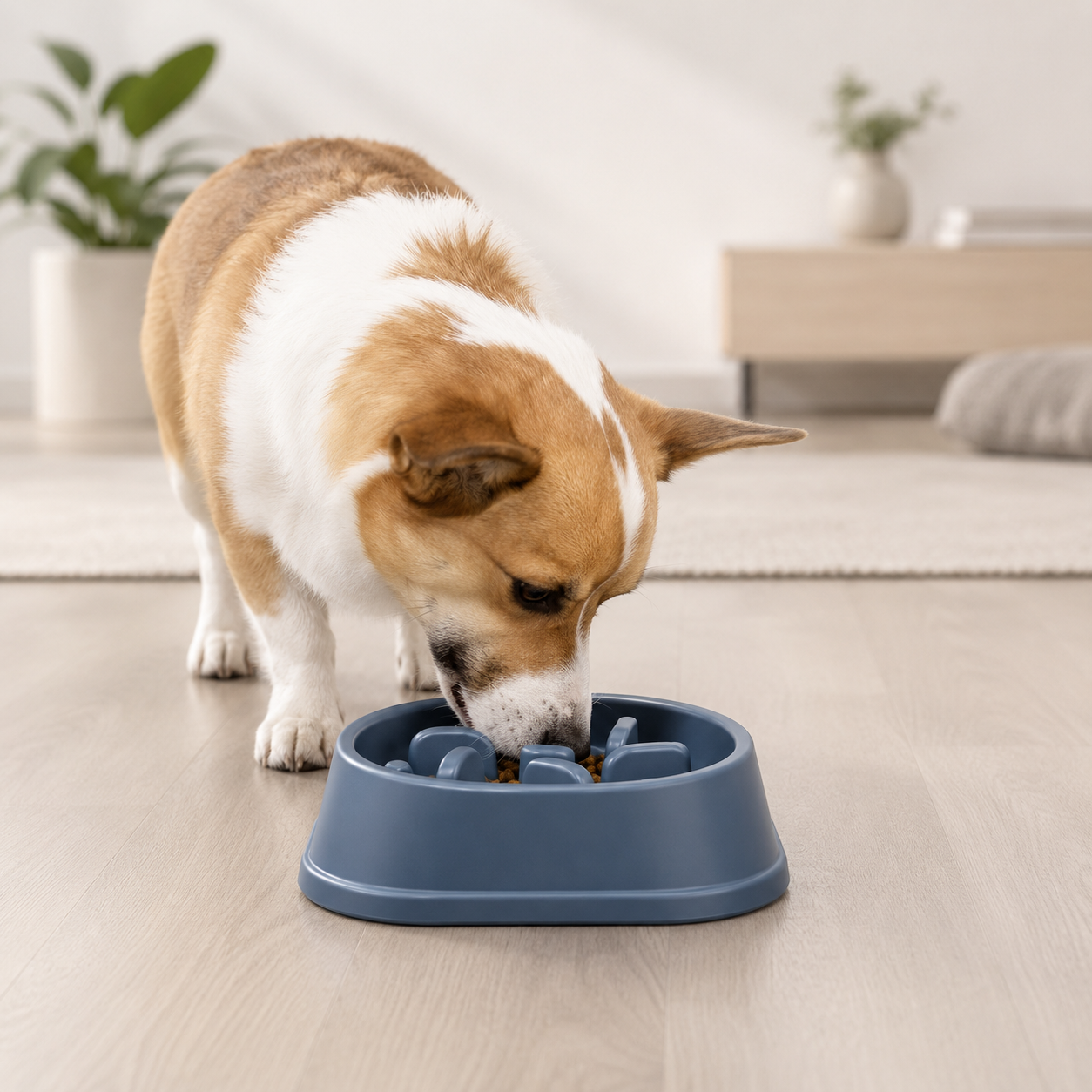 Non-Slip Slow Feeder Dog Bowl