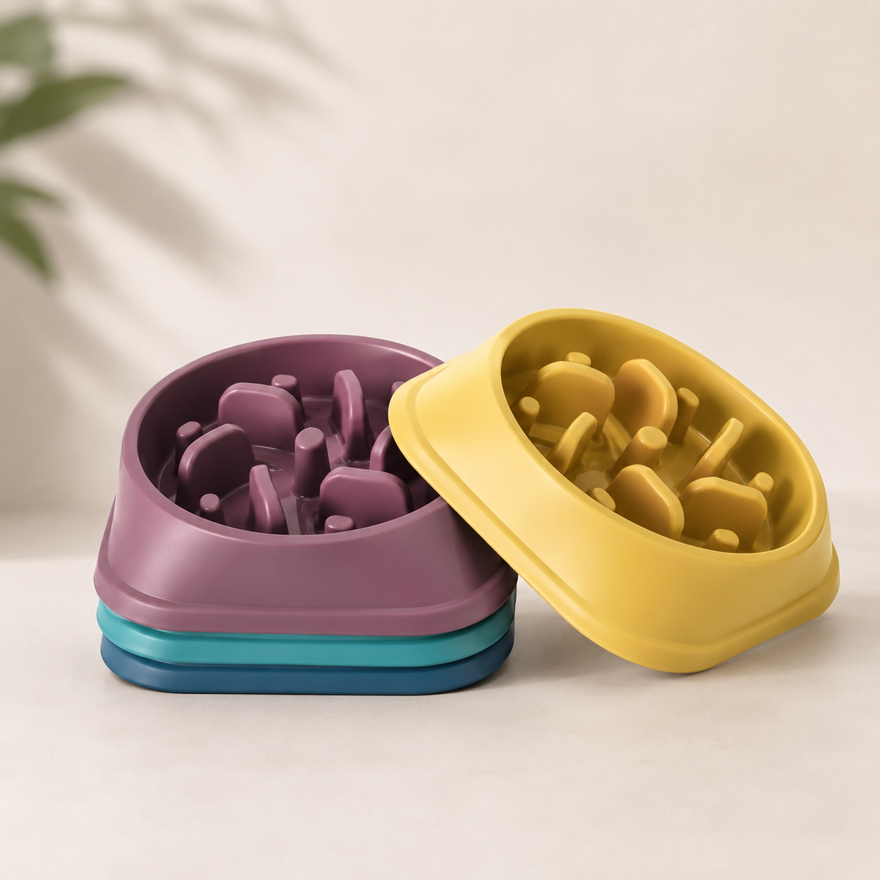 Non-Slip Slow Feeder Dog Bowl
