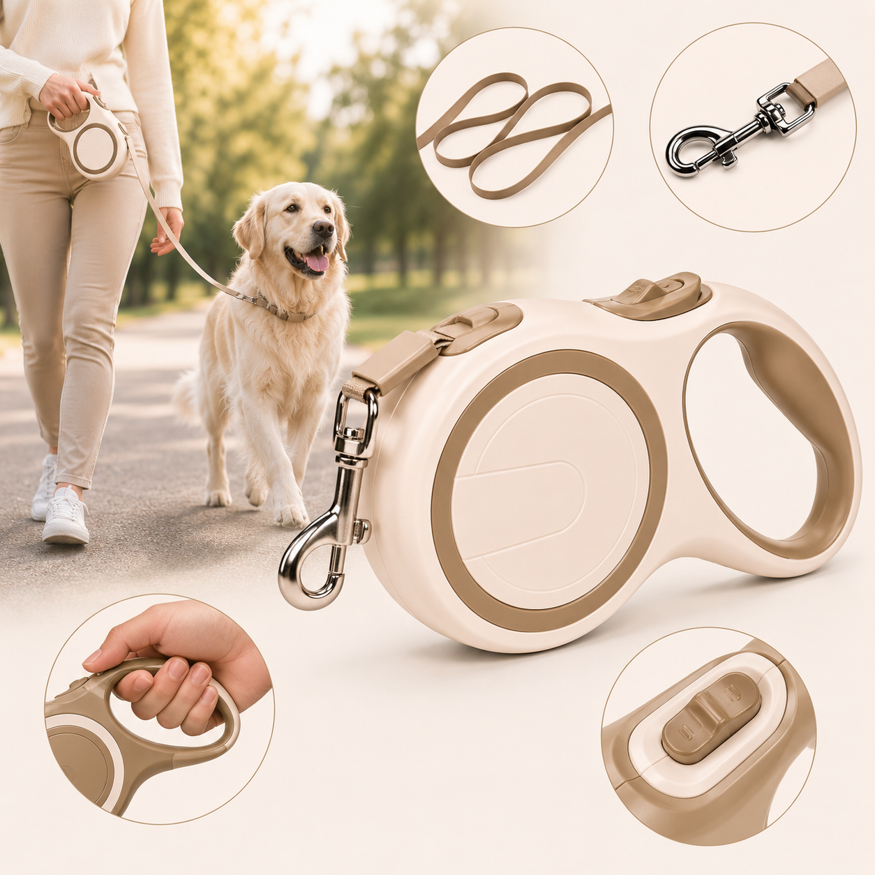 Premium Retractable Dog Leash