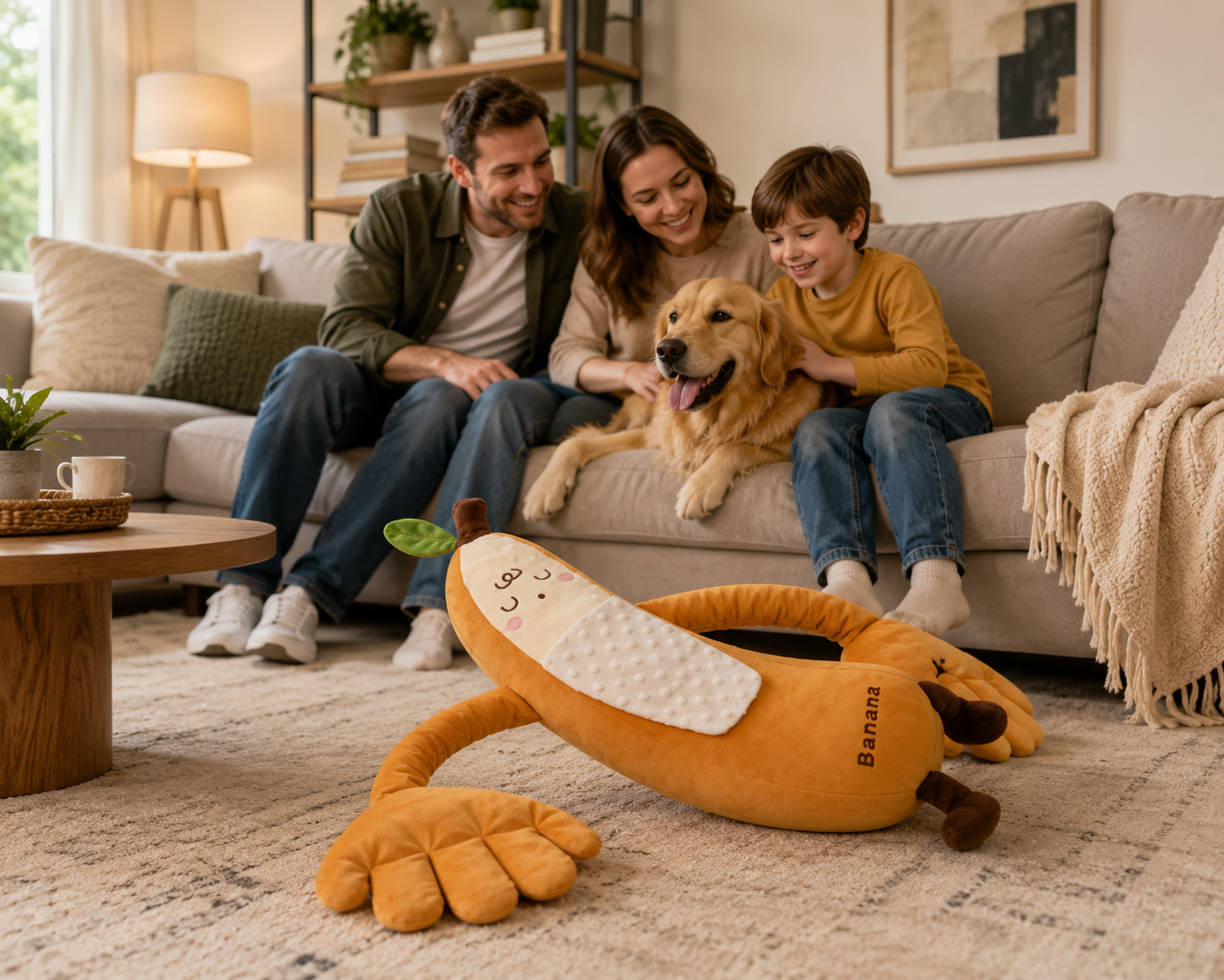 Pet Soothing Plush Toy with Patting Function