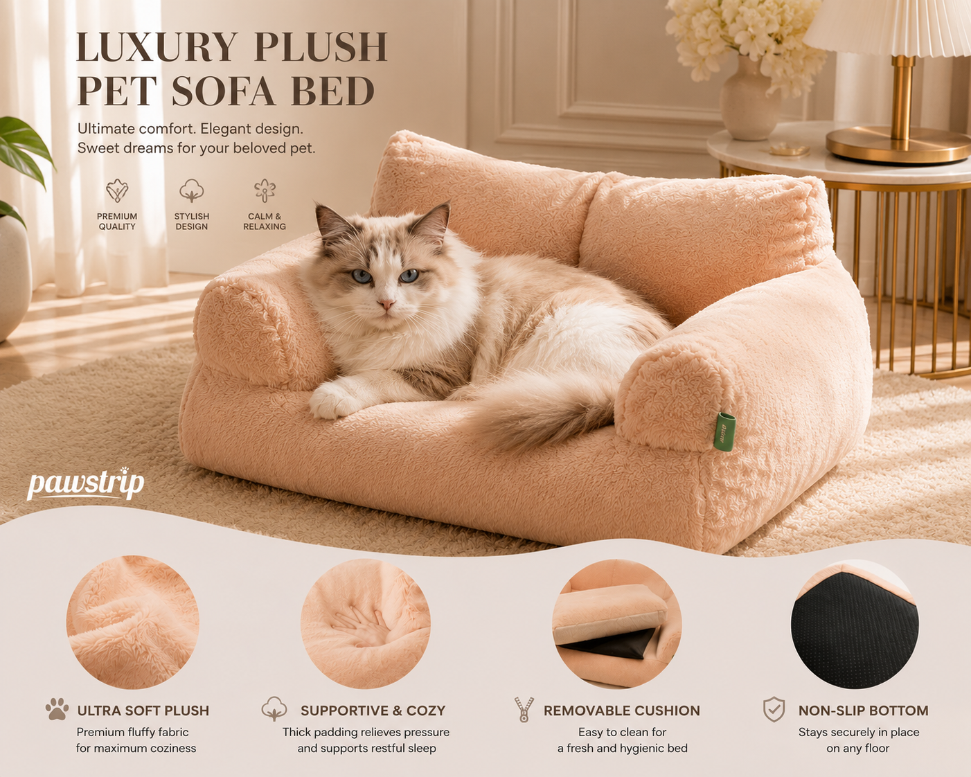 Luxuriöses Katzenbettsofa