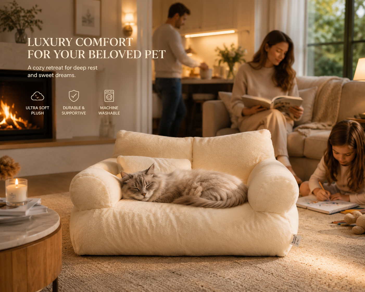 Luxuriöses Katzenbettsofa