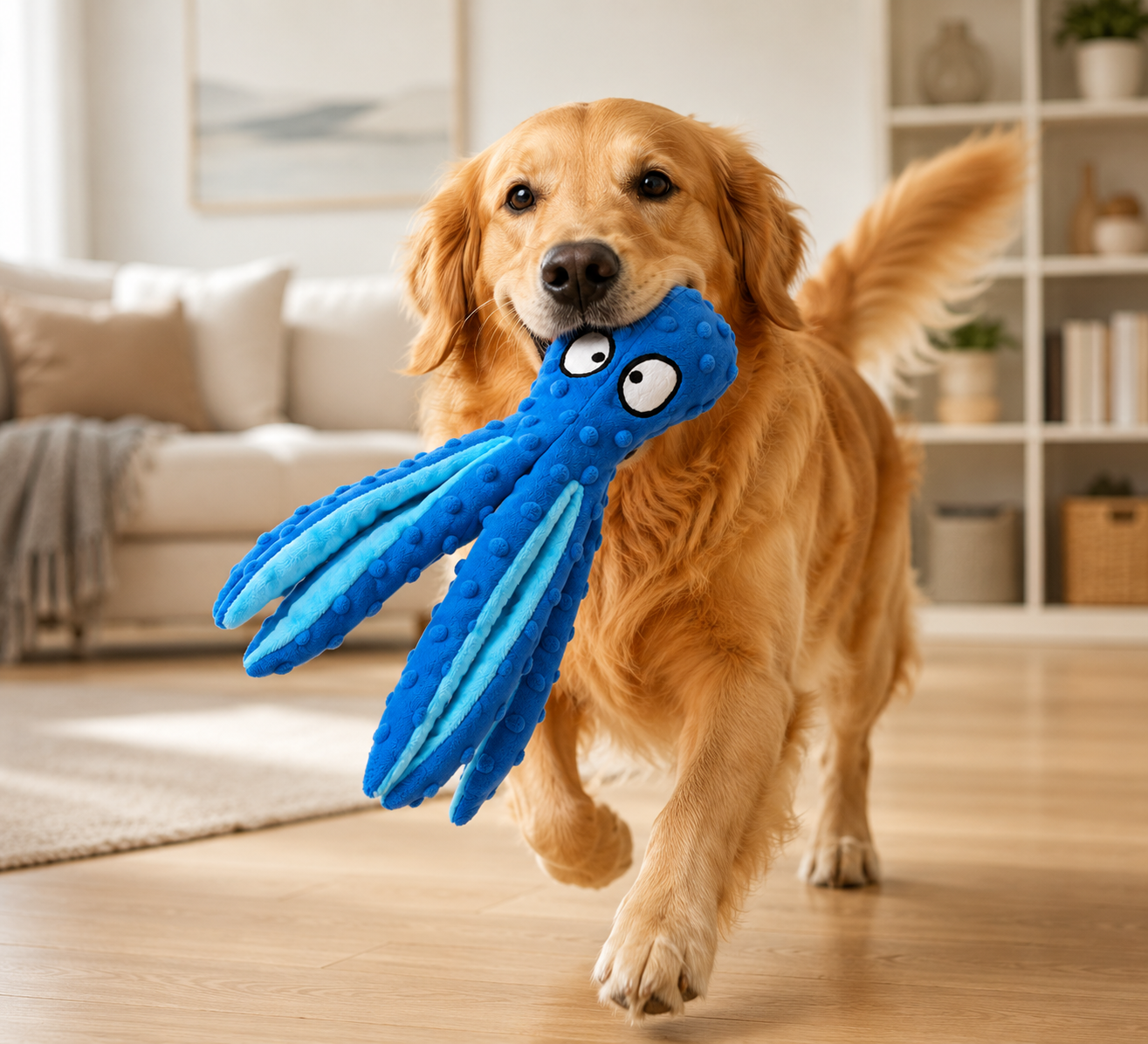 Octopus Plush Dog Toys