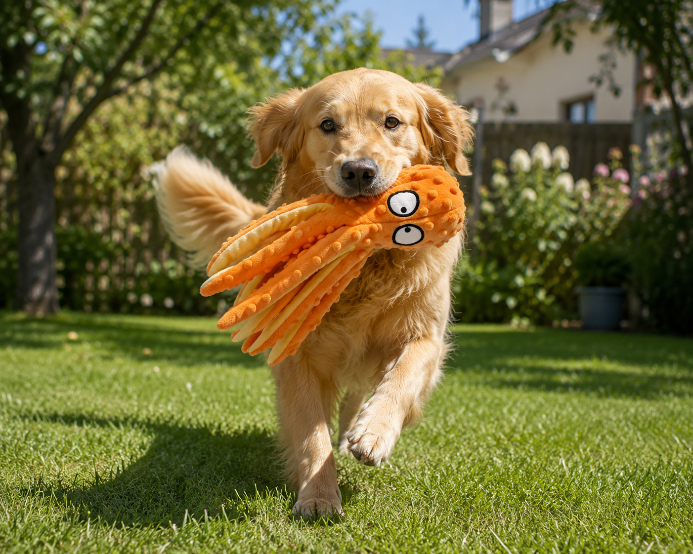 Octopus Plush Dog Toys