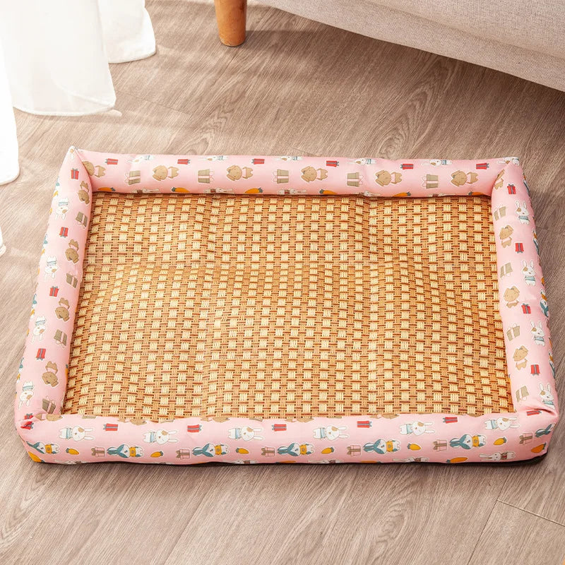 Cooling Rattan Pet Sleeping Mat