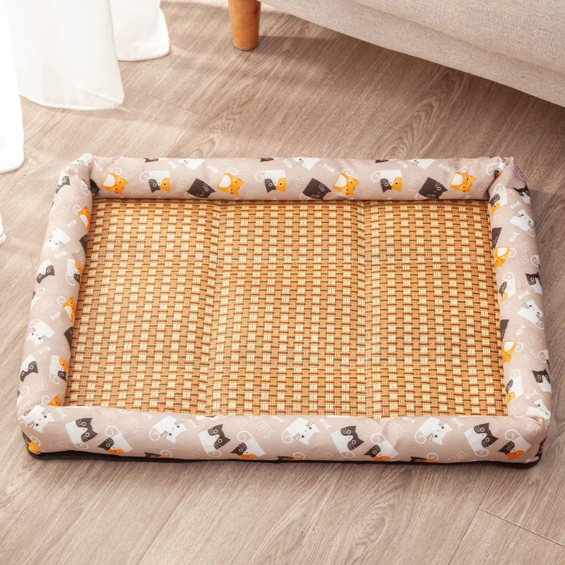 Cooling Rattan Pet Sleeping Mat