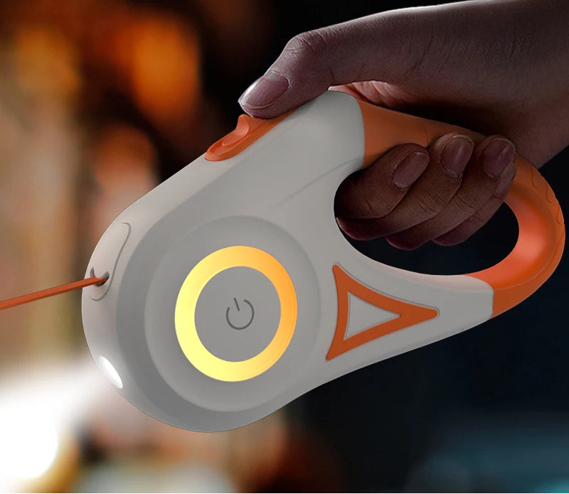 5M LED Automatic Retractable Dog Leash