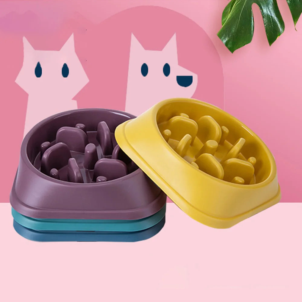 Non-Slip Slow Feeder Dog Bowl