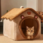 Foldable Washable Pet Cave Bed