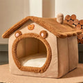 Foldable Washable Pet Cave Bed