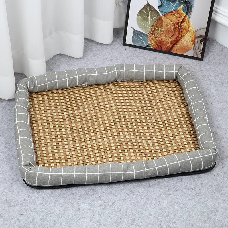 Cooling Rattan Pet Sleeping Mat