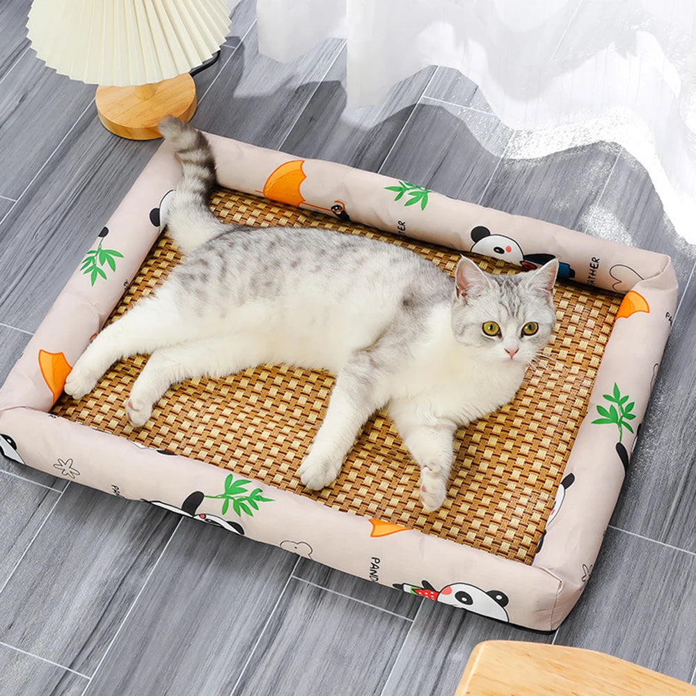 Cooling Rattan Pet Sleeping Mat