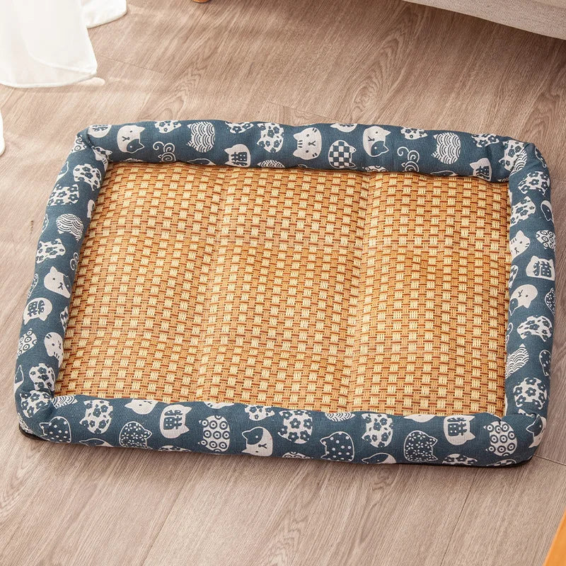 Cooling Rattan Pet Sleeping Mat