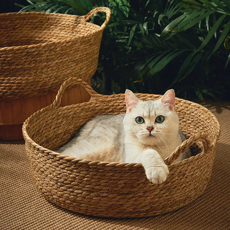 Rattan Donut Pet Bed
