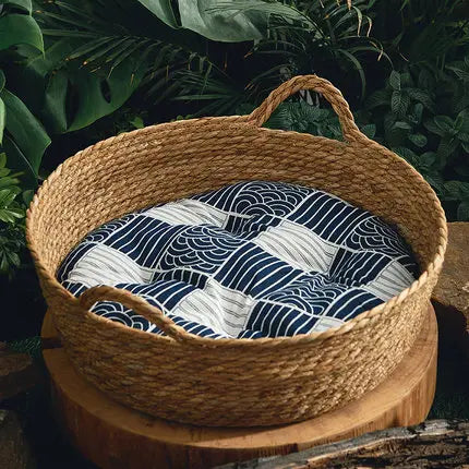 Rattan Donut Pet Bed