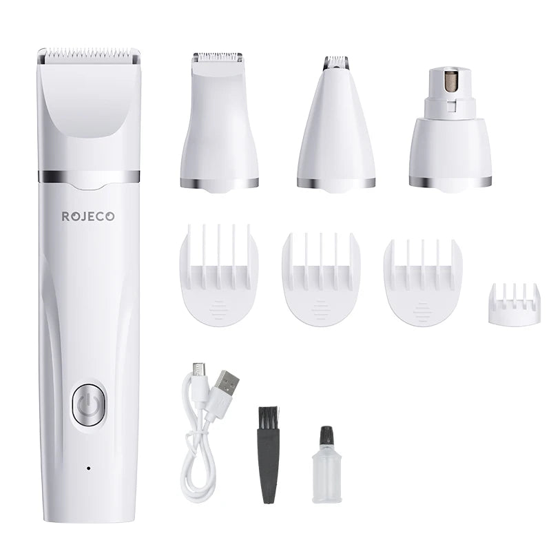 4-in-1 Professional Pet Grooming Trimmer Kit