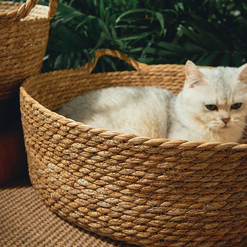 Rattan Donut Pet Bed
